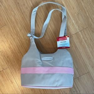 Lunch Bag Tote 6 Can Hobo Cooler Zipper & Insulated & Pocket New by Rubbermaid